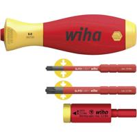 Wiha 41477 | Momentset easyTorque adapter electric | met slimVario® houder en slimBits SL/PZ | 4-delig - 41477 - thumbnail