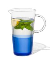 HEMA Karaf 1.6L glas met blauw - thumbnail