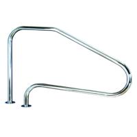 Handgreep RVS incl. gelaste flensen - thumbnail