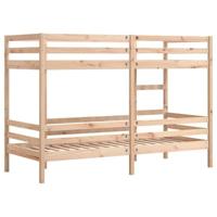 Stapelbedframe zonder matras massief grenenhout 90x190 cm - thumbnail