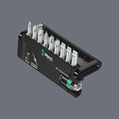 Wera 8600-9/TZ 05056375001 Bitset 10-delig Plat, Kruiskop Phillips, Kruiskop Pozidriv Torsion zone