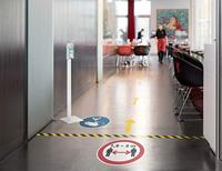 Durable 1043130 Vloermarkeringstape Duraline, verwijderbaar Zwart, Geel 1 stuk(s) (l x b x h) 15 m x 50 mm x 15 mm - thumbnail