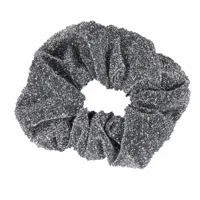 Mondoni Glitter Scrunchie zwart maat:-leeg- - thumbnail