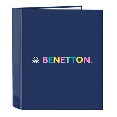 Ringmap Benetton Cool Marineblauw A4 27 x 33 x 6 cm Ringmap Benetton Cool Marineblauw A4 27 x 33 x 6 cm