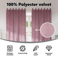 VidaXL Verduisterende gordijnen 2 pcs donkerroze 140 x 245 cm fluweel - thumbnail