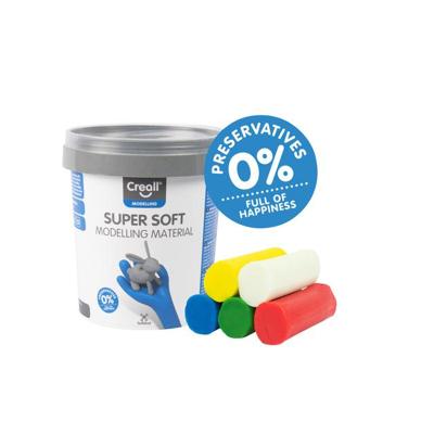 Klei creall supersoft rood/blauw/groen/geel/wit Klei creall supersoft rood/blauw/groen/geel/wit