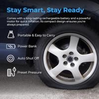 AutoSky EZ2 Compressor Bandenpomp - Draagbare Luchtcompressor - thumbnail