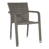 Terrasstoel Sol zwart - thumbnail