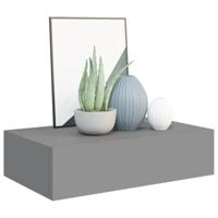 VidaXL Wandschap met lade 40x23,5x10 cm mdf grijs - thumbnail