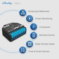 Shelly Shelly Plus 2PM Schakel-meetactor WiFi, Bluetooth - thumbnail
