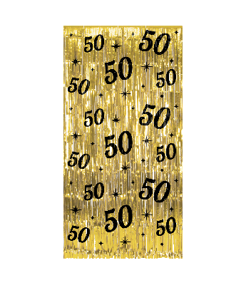 Deurgordijn 50 jaar 200 x 100 cm Deurgordijn 50 jaar 200 x 100 cm