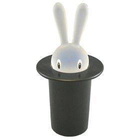 Alessi Magic Bunny Tandenstokerhouder kunststof zwart