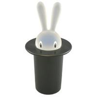Alessi Magic Bunny Tandenstokerhouder kunststof zwart - thumbnail