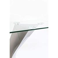 Kare Design Gloria Sidetable 140 Cm Helder Glas Chroom - thumbnail