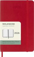 Agenda 2026 Moleskine 12M Planner Weekly 7dagen/1pagina pocket sc scarlet red - thumbnail