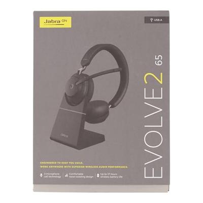 Jabra Evolve2 65 MS koptelefoon en lader - thumbnail