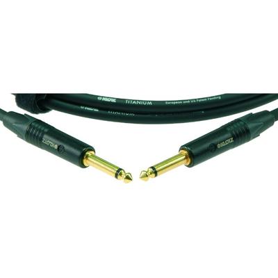 Klotz TI-0600PSP Titanium 2p jack-2p jack verguld silent plug gitaarkabel 6m