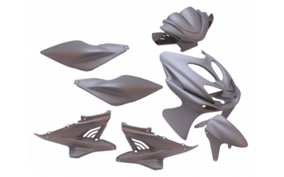 Edge plaatset aerox tot bj. 2014 9 delig mat grijs