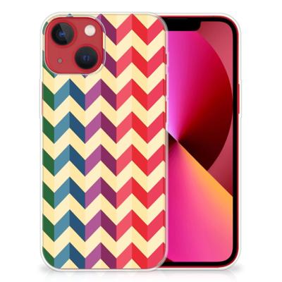 Apple iPhone 13 | TPU bumper | Zigzag Multi Color Apple iPhone 13 | TPU bumper | Zigzag Multi Color