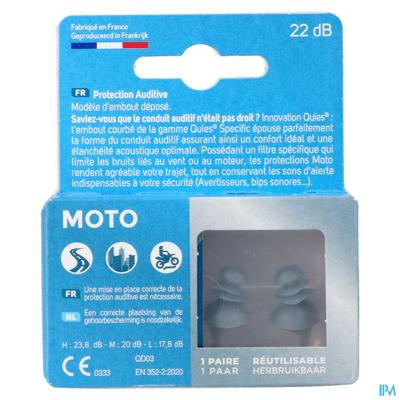Quies Moto 1 Paar Oordoppen