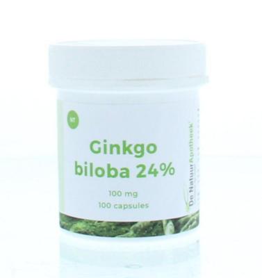 Natuurapotheek Ginkgo biloba 24% 100mg 100 Capsules