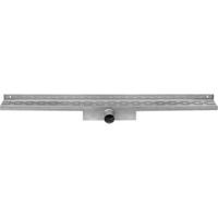 Easy Drain Compact Wall afvoergoot enkele plaat met zijuitloop 6x80cm 30mm RVS edcomw800-30 - thumbnail