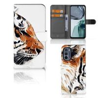 Hoesje Motorola Moto G62 5G Watercolor Tiger - thumbnail