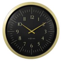 Wandklok 40cm-Zwart/Wit-Kunststof-NeXtime 'Galaxy' - thumbnail