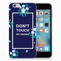 Apple iPhone 6 | 6s Silicone-hoesje Flowers Blue DTMP - thumbnail