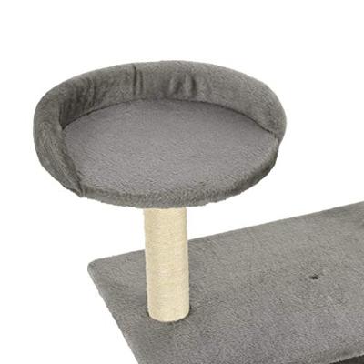 VidaXL Kattenkrabpaal met sisal krabpalen 95 cm grijs