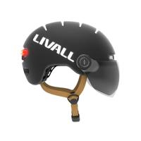 Livall l23 - urban led bike helmet with visor - thumbnail