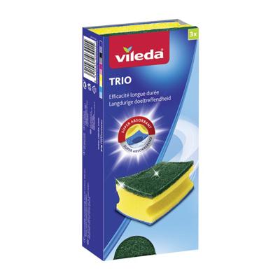 Vileda Schuurspons Trio 3 Stuks