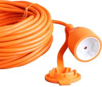 Relectric verlengsnoer oranje 20m 2x1,0mm met klep - RELEC493784 RELEC493784 - thumbnail