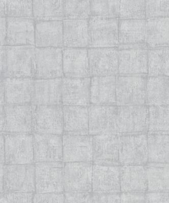 Noordwand Botanica Behang met vierkante tegels 33971