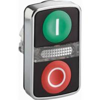 Schneider Electric ZB4BW7A3741 Harmony ZB4BW7A3741 Dubbele drukknop Groen, Rood 1 stuk(s) - thumbnail