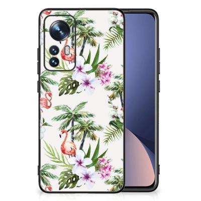 Xiaomi 12 | 12X Dierenprint Telefoonhoesje Flamingo Palms Xiaomi 12 | 12X Dierenprint Telefoonhoesje Flamingo Palms