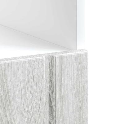 Ovenkast Lucca bewerkt hout grijs sonoma eiken