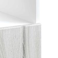 Ovenkast Lucca bewerkt hout grijs sonoma eiken - thumbnail