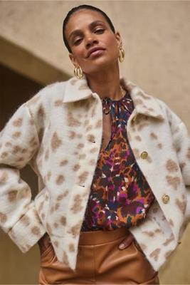 Karlie brushed jacket - kit/cognac - 13181