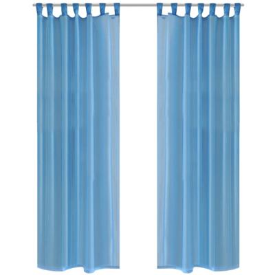 VidaXL Gordijn turquoise 140x175 cm (2 stuks) VidaXL Gordijn turquoise 140x175 cm (2 stuks)