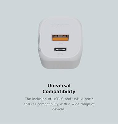 Xtorm GaN2-Ultra Charger 35W 1xUSB-C USB-A Oplader Wit - thumbnail