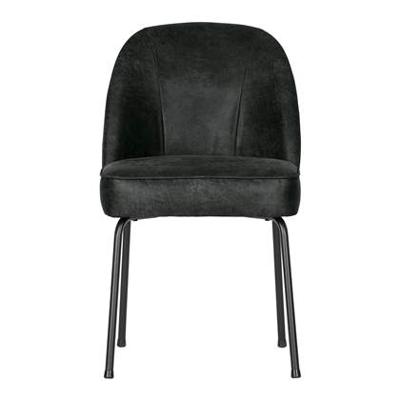 WOOOD Eetkamerstoel 'Vogue' Leder, kleur Zwart