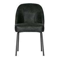 WOOOD Eetkamerstoel 'Vogue' Leder, kleur Zwart - thumbnail