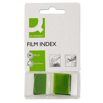 Q-CONNECT index, ft 25 x 45 mm, 50 tabs, groen