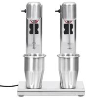 VidaXL Milkshake mixer met dubbele bekers roestvrij staal 2 l - thumbnail