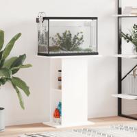 VidaXL Aquariumstandaard 60,5x36x72,5 cm bewerkt hout wit - thumbnail