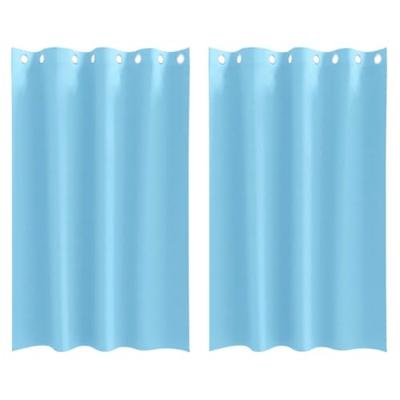 VidaXL Zwart-out gordijnen met ringen 2 pcs lichtblauw 175 x 140 cm