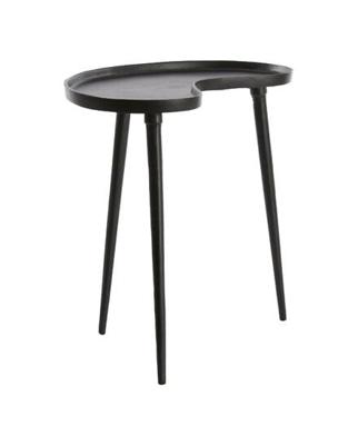 Light & Living Bijzettafel 'Lienz' 53 x 30cm, kleur Mat Zwart