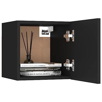 Tv-wandmeubel 30,5x30x30 cm zwart