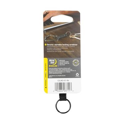 NITE Ize NI-CSLW3-01-R6 Keyring Gr.3 Sleutelkarabijn Zwart 1 stuk(s) NITE Ize NI-CSLW3-01-R6 Keyring Gr.3 Sleutelkarabijn Zwart 1 stuk(s)